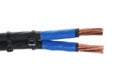 Cleared copper electric cables