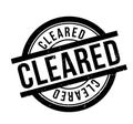 Cleared rubber stamp