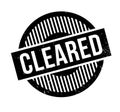 Cleared rubber stamp