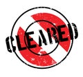 Cleared rubber stamp