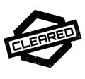 Cleared rubber stamp