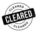 Cleared rubber stamp