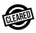 Cleared rubber stamp