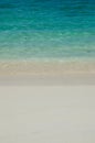 Clearest Sea Water and Sand Beach. Royalty Free Stock Photo