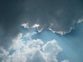 Clearing Storm Clouds Royalty Free Stock Photo