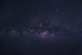 clearly milky way galaxy with stars and space dust in the universe Royalty Free Stock Photo