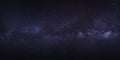 panorama clearly milky way galaxy with stars and space dust in the universe