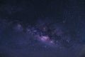 clearly milky way galaxy with stars and space dust in the universe Royalty Free Stock Photo