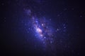 clearly milky way galaxy with stars and space dust in the universe