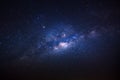 clearly milky way galaxy with stars and space dust in the universe Royalty Free Stock Photo