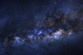 Close up of clearly milky way galaxy with stars and space dust in the universe Royalty Free Stock Photo