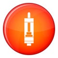 Clearomizer for cigarette icon, flat style