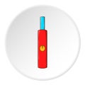 Clearomizer for hookah icon, cartoon style