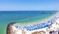 Clearwater Beach aerial view Royalty Free Stock Photo