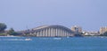 Clearwater beach bridge with sea and jet skies Royalty Free Stock Photo