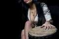 Cleavage and djembe