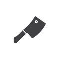 Cleaver, hatchet icon vector, filled flat sign, solid pictogram isolated on white.