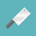 Cleaver icon, flat design isolated vector illustration