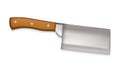 Cleaver Large Cook Knife With Walnut Handle Vector