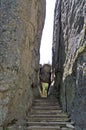 Cleft in the rock, Black Hills, South Dakota