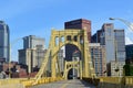 Clemente Bridge and Pittsburgh Skyline