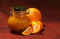 Clementine marmelade jar Royalty Free Stock Photo