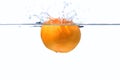 Clementine splash Royalty Free Stock Photo
