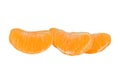 Clementine wedges Royalty Free Stock Photo