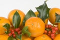 Clementines and holly