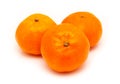 Clementines isolated on a white background Royalty Free Stock Photo