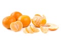 Clementines on white Royalty Free Stock Photo