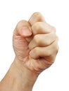 A clenched fist Royalty Free Stock Photo