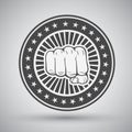 Clenched fist icon Royalty Free Stock Photo