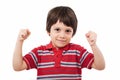 Clenched fists winning Royalty Free Stock Photo