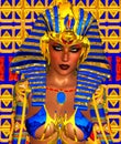 Cleopatra or any Egyptian Woman Pharaoh. Royalty Free Stock Photo