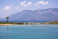 Cleopatra beach on the island of Sedir, Turkey. Aegean sea bay, paradise island