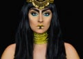 Cleopatra female posing in the studio Royalty Free Stock Photo