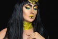 Cleopatra female posing in the studio