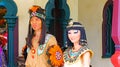 Cleopatra and native indian at disneyland hong kong