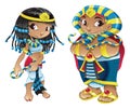 Cleopatra and Pharaoh Royalty Free Stock Photo