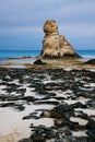 Cleopatra's beach famous rocks near Marsa Matruh, egypt, night