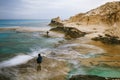 Cleopatra's beach lagoon near Marsa Matruh, egypt