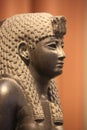 Cleopatra VII, queen of Egypt in 51-30 BC. Basalt statue from the collection of the State Hermitage Museum, close-up