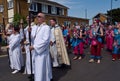 Clergy lead the Parade at the annual Oyster Festival, Whitstable