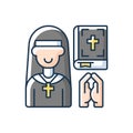 Clergy RGB color icon