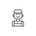 Clerk outline icon