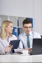 Clerks working in office Royalty Free Stock Photo