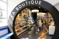 Michelin entrance la boutique in aventure museum on french tire manufacturer