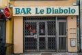 Clermont Ferrand - 08/24/2020 : exterior of a bar Royalty Free Stock Photo