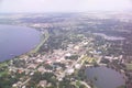 Clermont, FL downtown aerial view.